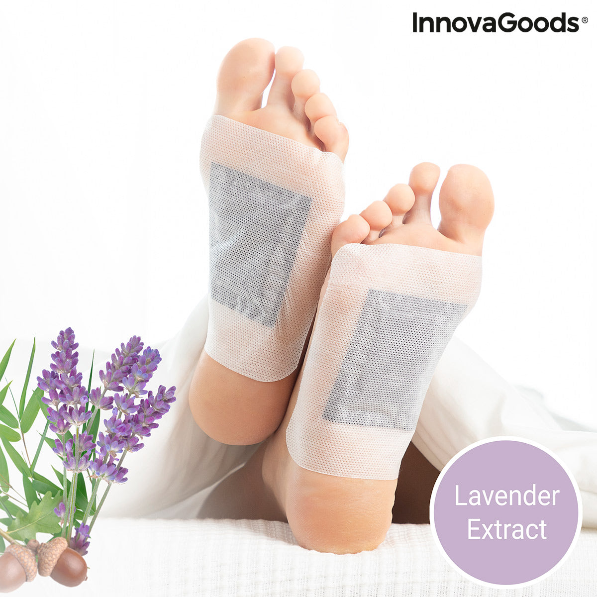 Detox Foot Patches Lavender InnovaGoods 10Units