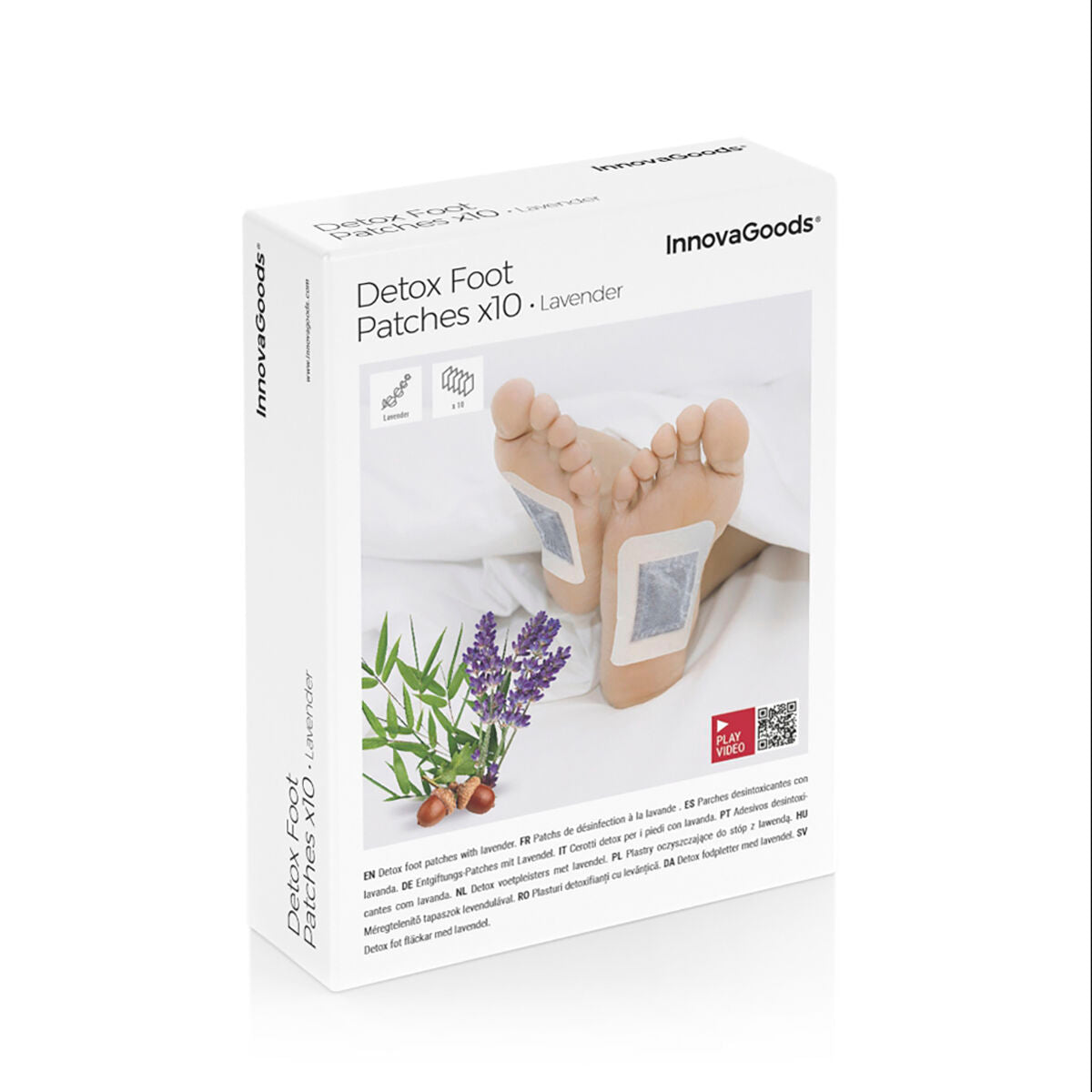 Detox Foot Patches Lavender InnovaGoods 10Units