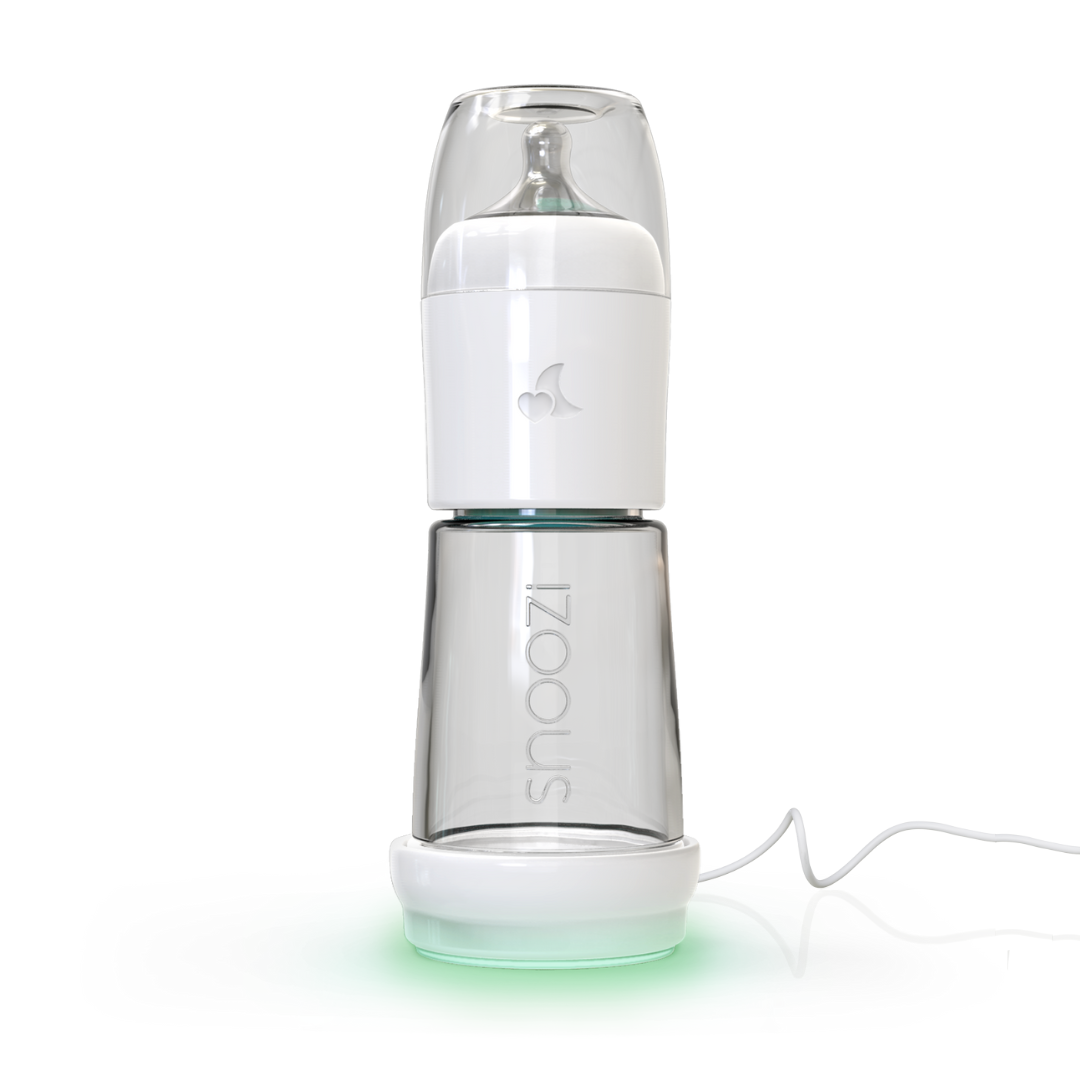 Snoozi Set: Baby Night Bottle + Automatic Bottle Warmer