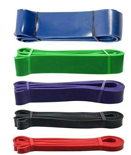 5PCS Set Resistance Bands Loop GYM Fitness Exercise Yoga Training