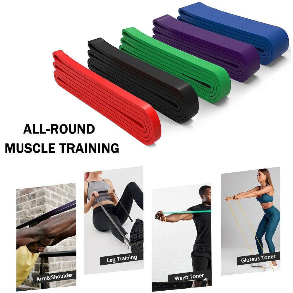 5PCS Set Resistance Bands Loop GYM Fitness Exercise Yoga Training