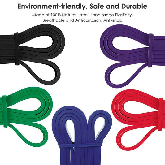 5PCS Set Resistance Bands Loop GYM Fitness Exercise Yoga Training